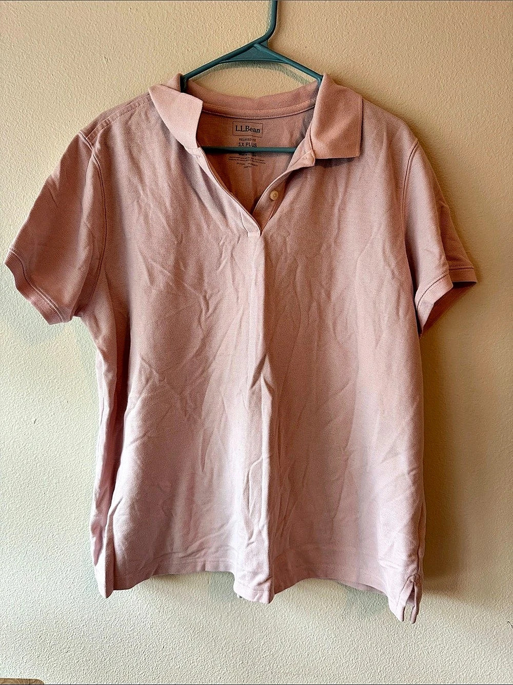 L.L.Bean Women's Premium Double L Polo, Relaxed Fit Pink XL